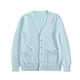 thumbnail image 2 of Chaquetas y abrigos casuales de manga larga sin capucha para mujer, cárdigan de punto de color liso con botones, doble bolsillo, chaqueta informal de manga larga con capucha, top de algodón para mujer, 2 of 3