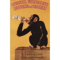 Art.com Italy - Anisetta Evangelisti Liquore da Dessert Promotional Poster Art Print by Lantern Press, 12" x 18"
