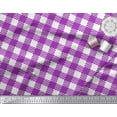 thumbnail image 2 of Soimoi Poly Georgette Fabric Gingham Check Printed Craft Fabric by The Yard 42 Inch Wide, 2 of 3