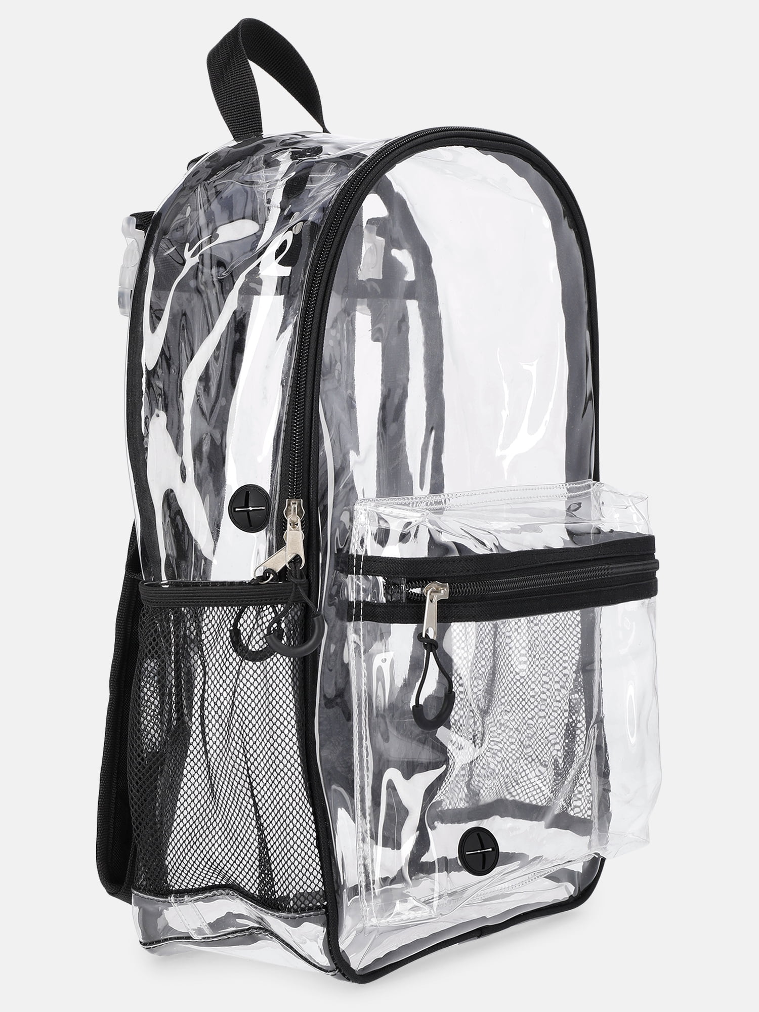 Wonder Nation Kids' Clear 17" Adaptive Backpack, Black