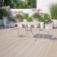 thumbnail image 3 of 35.5'' Square Coral Indoor-Outdoor Steel Patio Table, 3 of 4