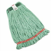 Web Foot Wet Mop Heads, Shrinkless, Cotton/Synthetic, Medium, Green