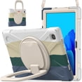 thumbnail image 1 of Funda colorida para Samsung Tab A7 de 10,4 pulgadas T500 con correa para el hombro, soporte de anillo ajustable grande y protección contra golpes., 1 of 5