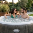 thumbnail image 3 of Wave Atlantic 4-Person Round Inflatable Hot Tub | 110-Jet Massage & Eco Heater | Brown Rattan, 3 of 7