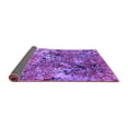 thumbnail image 2 of Ahgly Company Indoor Round Oriental Purple Industrial Area Rugs, 8' Round, 2 of 4