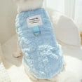 thumbnail image 5 of Plush Dog Coat, Soft and Cuddly Furry Jacket for Small Dogs, Provides Light Warmth and Comfort for Indoor Wear and Cool Evenings. Sky Blue S, 5 of 5