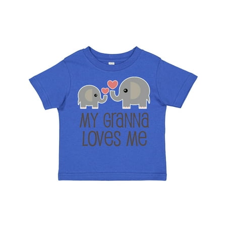 

Inktastic My Granna Loves Me Outfit Gift Toddler Boy or Toddler Girl T-Shirt