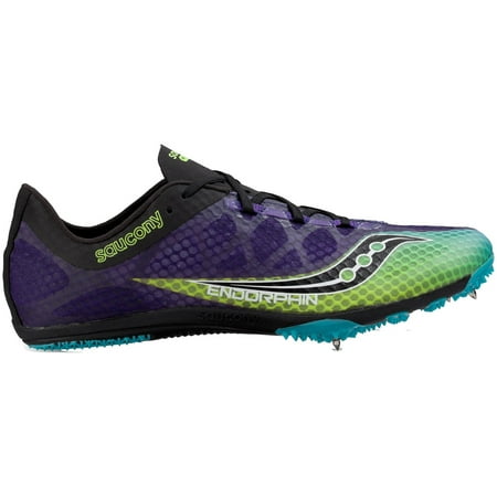 Saucony Men's Endorphin Track and Field Shoes (Purple/Black,