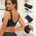 thumbnail image 4 of PoseFree Wireless Bras for Women Full Coverage Comfort Seamless No Underwire Bras Black 4XL, 4 of 8