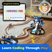 Apitor Robot J Robot Building Kit for Kids Ages 7-12, 6-in-1 STEM Educational Coding Toys with APP Remote Control, Science Engineering Gift for Boys & Girls, 4 Control Modes (480 Pieces)