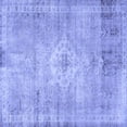 thumbnail image 1 of Ahgly Company Machine Washable Indoor Square Persian Blue Traditional Area Rugs, 5' Square, 1 of 4