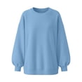 thumbnail image 5 of FAHUOMU Crew Neck Sweatshirts Women' Oversized Dolman Sleeve Casual Fall Winter Pullover Tops, 5 of 6