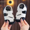 thumbnail image 7 of Gubotare Toddler Boys Sandals Baby Boys and Toddler Everyday Double Buckle Slide Sandals with Backstrap Size 6.5 (White,6.5 Toddler), 7 of 7