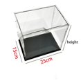 thumbnail image 3 of Vitrina de acrílico transparente a prueba de polvo, caja organizadora de escritorio para figuras de acción, modelos de automóviles, colecciones de arte y protección, 3 of 5