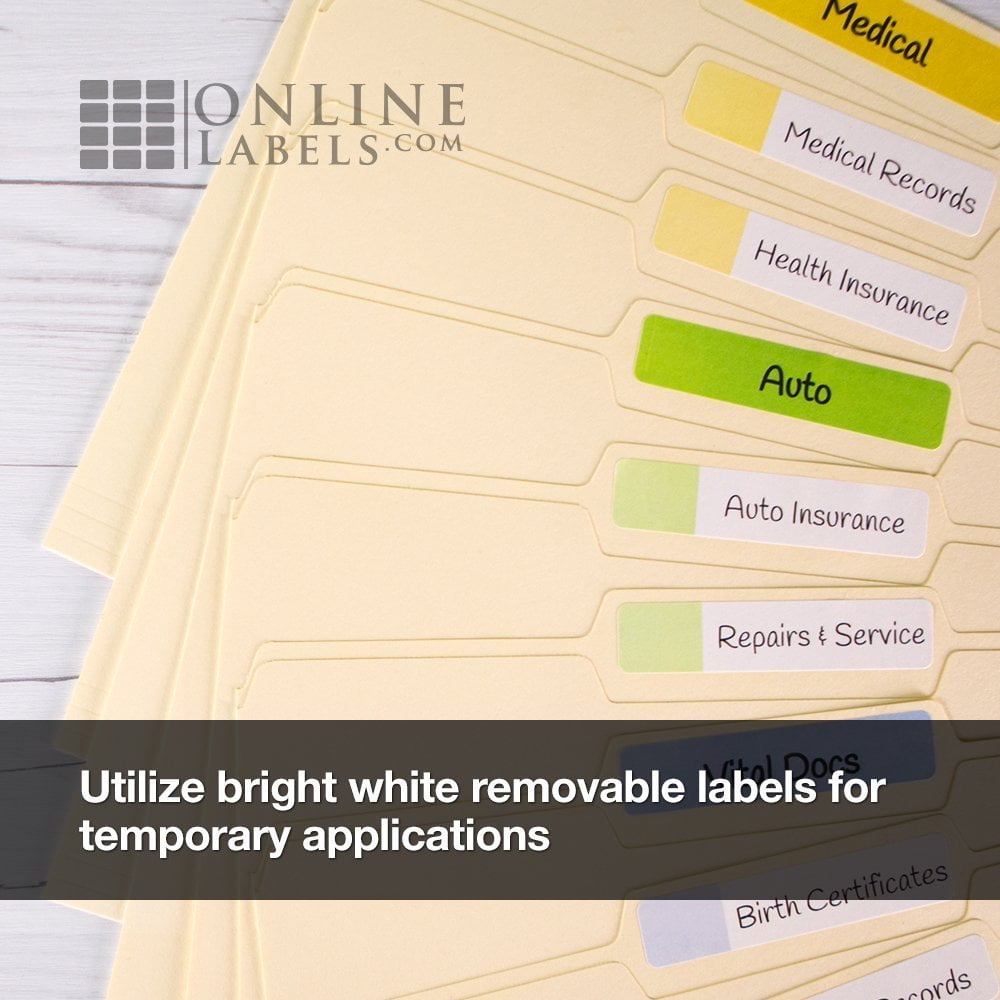 Inkjet//Laser Printer Online Labels 8.5 x 11 Full Sheet Label Sticker Paper White Matte 10 Sheets
