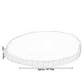 thumbnail image 6 of Barky Natural Wood Slabs Rustic Ornament Slice Tray Table Charger - 16 Inch Dia, 6 of 8