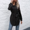 thumbnail image 5 of Vedolay Fall Sweaters for Women Knit Cardigan Sweater Loose Fit Casual Solid Color Jacket Coat Black,M, 5 of 5