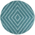 thumbnail image 4 of SAFAVIEH Olympia Isaiah Geometric Polyester Shag Area Rug, Blue, 4' x 6', 4 of 8