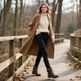 thumbnail image 3 of Women's Non-Slip Warm Casual Fall Boot Fashion Combat Boots Winter Ankle Booties Brown US 8, 3 of 7