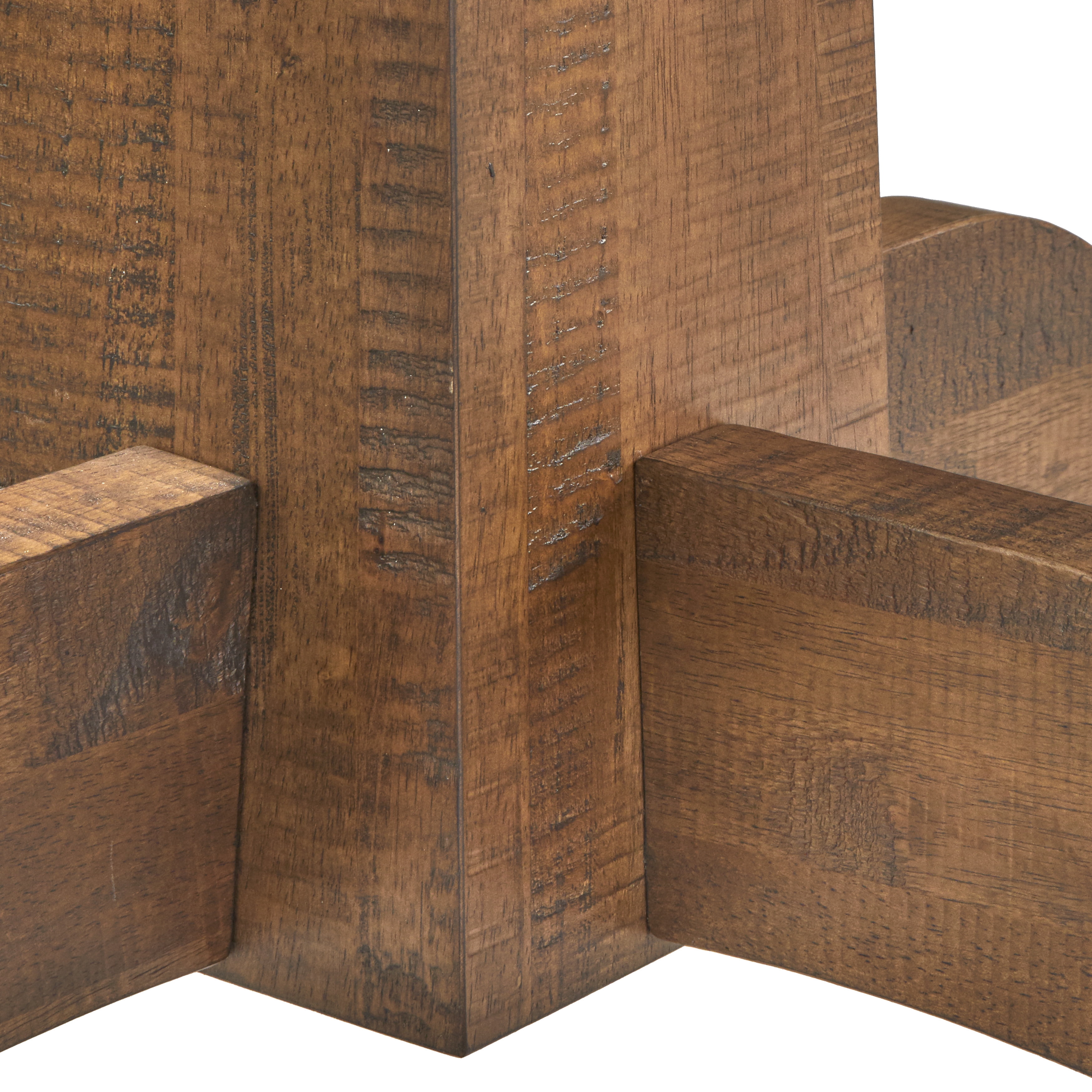TMS Athens Round Pedestal Base 5 Piece Dining Room Set, Walnut Finish