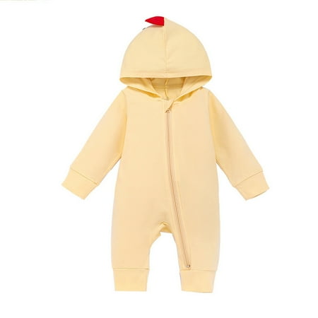

MANHUJI Boys Pajamas Infant Romper Baby Boys Style Jumpsuit Playsiut Patchwork Dinosaur Girls Girls Romper Newborn Footie Pajamas Newborn Outfit Boy Infant Clothes (Yellow 80)