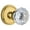 Lifetime Brass, variant on Grandeur 812762 Georgetown Solid Brass Rose Passage Door Knob Set - Grey