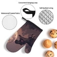 thumbnail image 3 of Naloa Dinosaur Moonlit Forest Oven Mitts and Pot Holders 4 pcs Set, Cooking Baking Grilling Kitchen Oven Glove for Cooking, 3 of 6