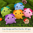 thumbnail image 2 of ComfiTime Crochet Kit for Beginners – Amigurumi Starter Kit w/ Video Tutorials & Step-by-Step Instructions, Complete Animal Craft Accessories for Adults, Kids & Gift Giving, Axolotls, 2 of 13