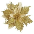 thumbnail image 2 of Artificial Flowers for christmas Artificial Christmas Glitter Flowers With Clips Xmas Tree Flower Ornament Decor Suitable For Many Occasions, 2 of 9