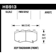 thumbnail image 3 of Hawk Performance Street Brake Pads (Hb913b.659) Fits select: 2020 JEEP GRAND CHEROKEE, 2018 JEEP GRAND CHEROKEE LAREDO, 3 of 4
