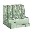 thumbnail image 2 of 4-Tier Desktop File Organizer With Detachable Pen Holder, Multi-Compartment Letter Sorter Rack, Space-Saving Document Storage Frame for Office and Home Workspace, 2 of 6
