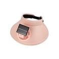 thumbnail image 2 of Gorra De Ventilador Solar De Poliéster 1 unidad de sombrero solar de poliéster rosa con batería recargable USB,ala ajustable y 3 velocidades de enfriamiento para protección solar al aire libre. Rkxzt, 2 of 9