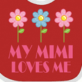 thumbnail image 4 of Inktastic Mimi Loves Me Daisies Girls Baby Bib, 4 of 4