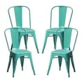 thumbnail image 1 of Heavenly Collection Blue Metal Dining Chair, 1 of 3