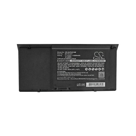 4200mAh 0B200-01120000 B31N1407 Battery for Asus Pro B451JA-1A Pro B451JA-FA083D-8 Pro B451 Pro B451JA Pro Advanced B451JA-XH52