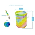 thumbnail image 5 of Women's Tie-Dye Print Car Accessory Set with Keychain, Collapsible Trashcan, and Coasters, 5 of 5