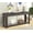 Black, variant on Solid Wood Console Table With 4 Drawers And 1 Bottom Shelf For Entryway, Hallway, Easy Assembly, 63 Inch Long Sofa Table, Navy