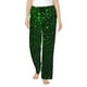thumbnail image 1 of Balery Green Sparkling Pantalones de pijama para mujer, pijamas ultraligeros, pantalones de estar por casa-X-Large, 1 of 6