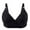 Black, variant on Cotton Thin Push Up Bras for Middle and Elderly Trendy Embossed No Show Underwear Women's Wireless Bralettes