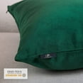 thumbnail image 5 of Phantoscope Soft Silky Velvet Series Decorative Throw Pillow, 20" x 20", Dark Green, 1 Pack, 5 of 7