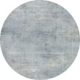 thumbnail image 1 of Ahgly Company Indoor Round Abstract Metallic Silver Gray Abstract Area Rugs, 5' Round, 1 of 6