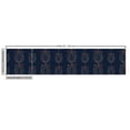thumbnail image 3 of Ambesonne Floral Fabric by the Yard Upholstery, Flower Silhouette Pattern, 2 Yards, Dark Sky Blue Dark Yellow, 3 of 5
