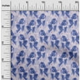 thumbnail image 2 of oneOone Cotton Silk Medium Blue Fabric Floral Fabric For Sewing Printed Craft Fabric By The Yard 42 Inch Wide, 2 of 5