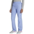 thumbnail image 3 of Dickies EDS Signature Scrubs Pant for Women Natural Rise Tapered Leg Pull-On Plus Size 86106, 4XL, Ciel, 3 of 7
