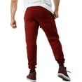 thumbnail image 2 of Ma Croix Men's Premium Slim Fit Fleece Jogger Sweatpants with Elastic Bottom, 2 of 4