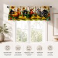 thumbnail image 4 of AshasdS Farmhouse Ducks & Sunflowers Window Valance Country Birds Short Curtain Rod Pocket for Kitchen Room, 4 of 5