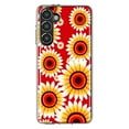 thumbnail image 1 of MUNDAZE Samsung Galaxy S23 Yellow Sunflowers Polkadot on Red Double Layer Phone Case Cover, 1 of 5