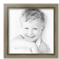 thumbnail image 2 of ArtToFrames 12" x 12" Regency Silver Picture Frame, 12x12 inch Silver Wood Poster Frame (WOM-5023), 3 Pack, 2 of 6