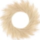 thumbnail image 1 of Corona de hierba de pampa artificial, decoración de hierba de pampas sintética para el hogar, decoración bohemia de otoño, decoración navideña moderna (beige, 1), 1 of 5