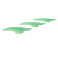 thumbnail image 1 of Surfboard Thruster Fins, Surfing Board Fin Safe and Stable Easy Installation 3PCS Replacement Parts  for FCS1 Surfboards Green, 1 of 7